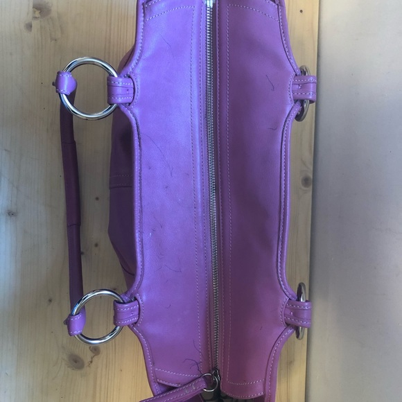 Coach XL SoHo PinkLeather Bleecker Tote Bag Carryall - Picture 11 of 16